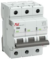 Выключатель автоматический EKF Averes AV-6 3п 50А D 6кА картинка